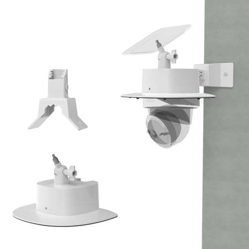 Koroao Waterproof Outdoor Sun Rain Shade Shield Cover with Adjustable Corner Mount Bracket for eufy Security 4G LTE Cam S330 Camera,ABS Material All-Round Camera Protective Case (Corner Mount Bracket)