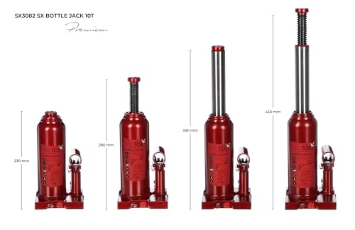 Cric bouteille 10t soudé pour éviter les fuites d'huile - 7