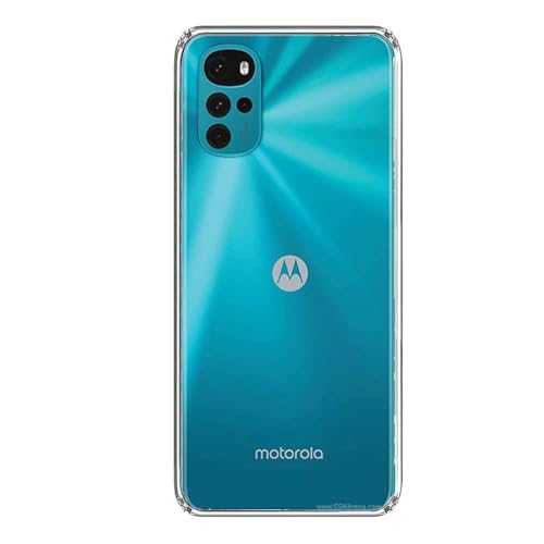 Image of COVERBLACK Soft Rubber Silicon Clear Case Back Cover Compatible for Motorola G22 4G - Transparent