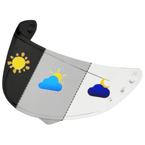 Wayocfei HJ-34P シールド PHOTOCHROMIC(フォトクロミック)【適合:HJC C10】 ヘルメット・バイザー 紫外線 吸収 バイク用 ヘルメットアフターマーケット交換 c10 シールド (透明〜ダークグレー)