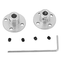 Wellenkupplung, 2pcs M3 Flanschwelle Kopplung Flanschkupplungsstecker ID 5mm OD 10 Mm Flanschkupplungsmotorwelle Kopplungsstecker