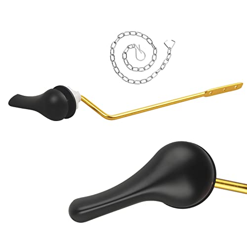 Opzour Toilet Handle Replacement Kit Universal Toilet Flush Matte Black