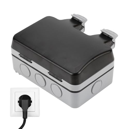 Protection de prise et boîte électrique étanche de 13 cm gris