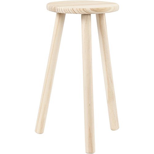 Tabouret de traite en pin ø 26 cm de hauteur 50 cm