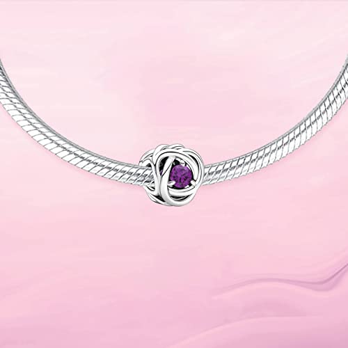Image of VALGACLS Birthstone Charms 925 Sterling Silver Birthstone Charms