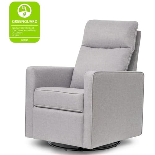 DaVinci Gabby Glider Recliner Nursery Chair w/ 360° Swivel - Misty Grey - image 4