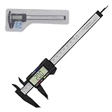 AUTUUCKEE Digitaler Messschieber, 0~150 mm Tiefe, digitaler Messschieber mit klarem LCD...