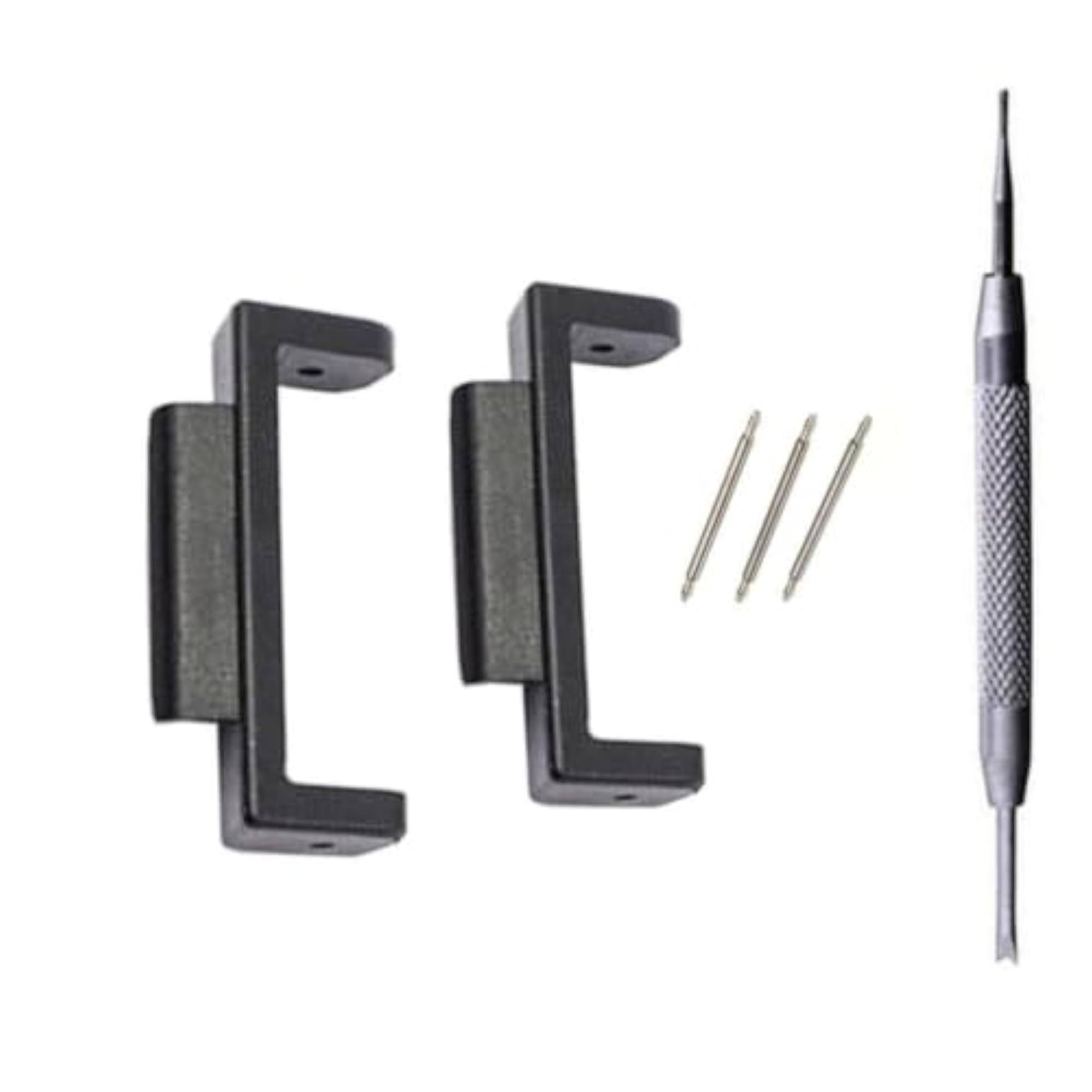 Wristband Connector Adapter with Tool, Black
