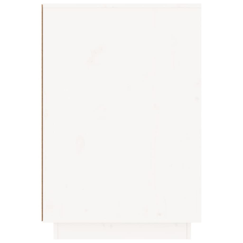 Bureau Blanc 140x50x75 cm Bois Massif de pin,Bureaux,26.83kg-814325