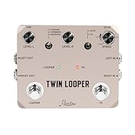 【 Looping Modes】The Rowin Looper Electric Guitar Effect Pedal offers 11 types of play, allowing for a wide range of creative possibilities. With stereo input and output, it delivers a hi-fi sound with no noise, while the adjustable volume in the left...