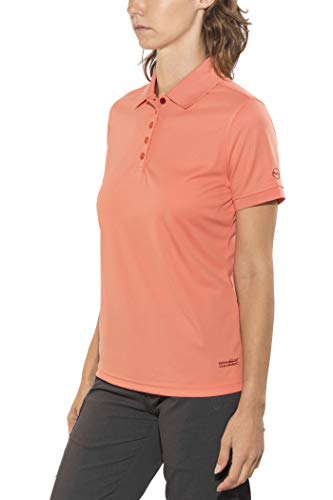 Polo de manga corta para mujer Seattle coral camiseta polo de algodón casual