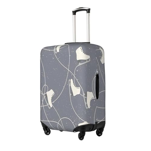 Ice Skating Boots Winter Luggage Cover for Suitcase, Suitcase Cover Protector Fit 25-28 Inch Luggage Travel Accessories, L2