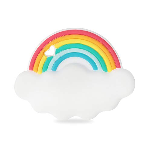 Image of Baby Silicone Teether,Sensory Chew Toys,BPA Free Soft and Effective Infant Teething Pain Relief Toys,Freezer Safe,Food Grade Silicone,Best Shower Gift for Boys and Girls (Rainbow)