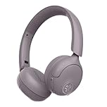 JLab Go Lux ANC Hybrid Active Noise Cancelling Headphones - On Ear Wireless Headphones with Microphone, 70+ H Playtime Foldable Bluetooth Earphones with Multipoint & Customisable Sound, Mauve