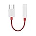 Produktbild Bestyyo Original oneplus 6T 7 Pro USB Typ C auf 3,5 mm Kopfhörerbuchse Aux Audio Adapter für one Plus 7 1 + 6t USB-C Musikkabel Konverter (Rot)
