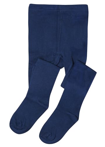 LINLIN FAN Girls Tights Kids Cotton School Dress Tights Navy Blue Black White