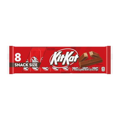 Image of KIT KAT Milk Chocolate Wafer Snack Size, Candy Bars, 0.49 oz (8 Count)