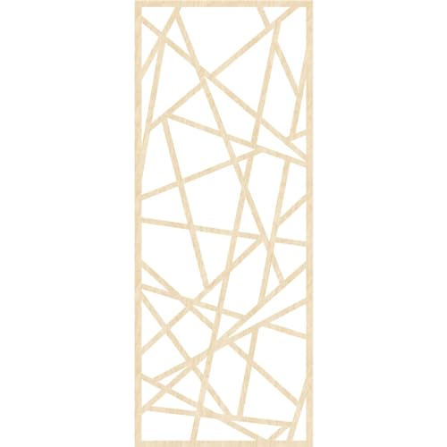 Image of Conway Decorative Pierced Fretwork Wood Wall Panels, 25 3 /8 inchW x 64 3 /8 inchH x 3 /8 inchT, Birch