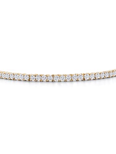 Gem Stone King 2.00-2.65 Cttw White Lab Grown Diamond Tennis Bracelet for Women | 925 Sterling Silver | Round | E-F Color | VVS-VS Clarity | Adjustable Bolo Bracelet | Fits Up To 10 Inch Wrist3
