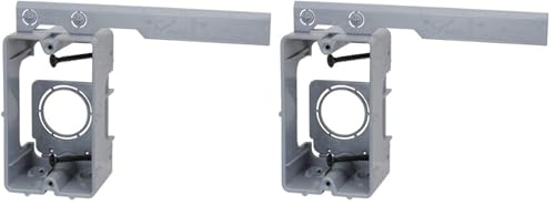 Image of Southwire MSBLV1G 1 Gang Low Voltage Device Ring with Depth Adjustable, Heavy Duty 42lb (Pack of 2)
