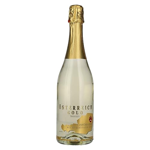 Österreich Gold 23 Carat Leaf Sparkling Wine – 750 ml