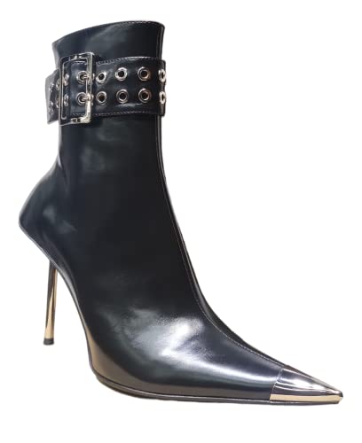 Jeffrey Campbell Clout Boots Black Silver 7