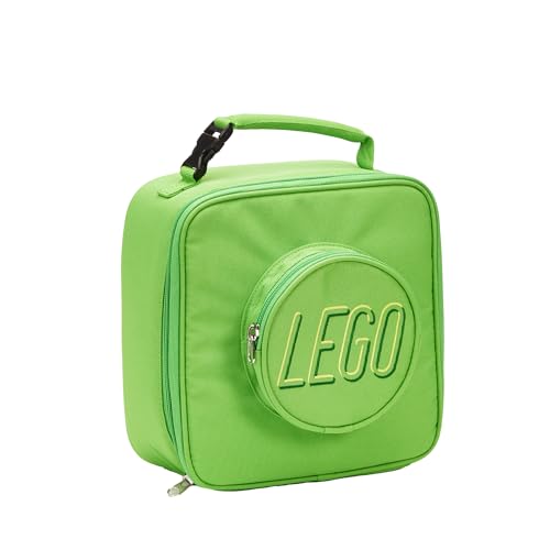 LEGO Lunch Bag, Durable and Insulated, with Mesh Pouch and Zip Compartment, Perfect for On-the-Go Meals, Green by LEGO - Used condition - US$20.25