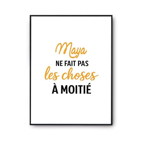Affiche Maya poster humour salon pour une ambiance conviviale