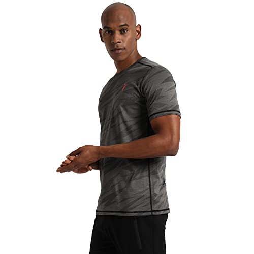 Image of Campus Sutra Men Polyester Regular Fit T-Shirt