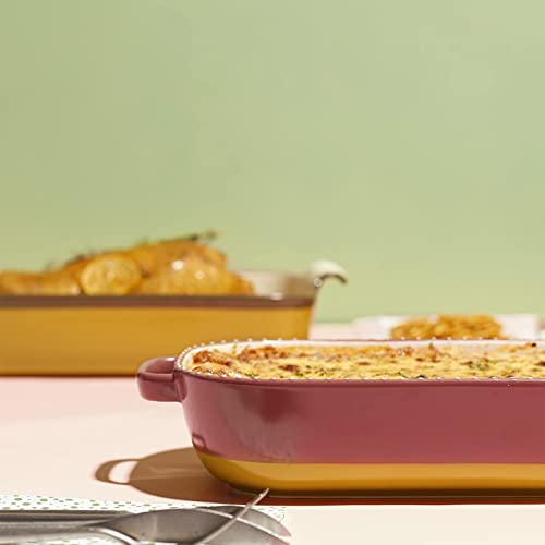 Lifver Baking Dish, 75 Oz Ceramic Baking Dishes For Oven, Ceramic Bakeware, Casserole Dish, Rectangular Lasagna Pan Deep, Porcelain Baking Pan For Cooking, Cake, Banquet , Lasagna And Dinner, Oven Safe, 11.5X 7.5 Inch #TOP6