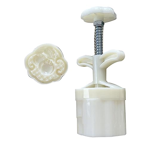 Sellos de galletas con patrón de caqui, molde de presión manual para hacer pasteles de luna, herramienta de pastelería para festivales de mediados de otoño