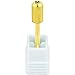 Beauticom ® Pana Professional Gold *ROUND Top Medium Grit* Large Dome Top Barrel Carbide Bit 3/32