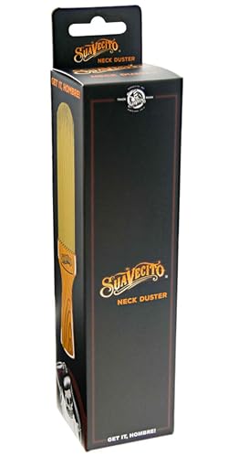 Image of Suavecito Neck Duster Brush Long Soft Bristles & Wood Handle Clean Hair Dust Effortlessly