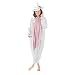 Emolly Fashion Adult Unicorn Animal Onesie Costume Pajamas for Adults and Teens (Medium, Pink/White)