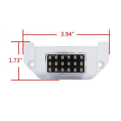 Luz LED de matrícula para Dodge con iluminación blanca de alta visibilidad 2
