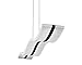 LightInTheBox LED Modern Wave Pendant Light, Acrylic Linear Chandeliers Ceiling Mount Lighting Fixture for Kitchen Island, Dining Room, Living Room(Light Source: Warm White)