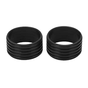 Soapow 2 stks/set Tennis Racket Handvat Sil Zweet Absorptie Tennis Overgrip Fixing RingBlack0 Sil Racket Tennis Racket Grip Stretchy Tennis Racket Fix Tennis Racket Handvat Sil Ten