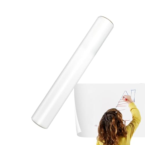 Rollo De Papel Pintado De Pizarra - Adhesivo Electroestático Para Pizarra, Película Desmontable Borrable En Seco | Papel Pintado De Pizarra Blanca Autoadhesivo Para Pared De Oficina, Escuela