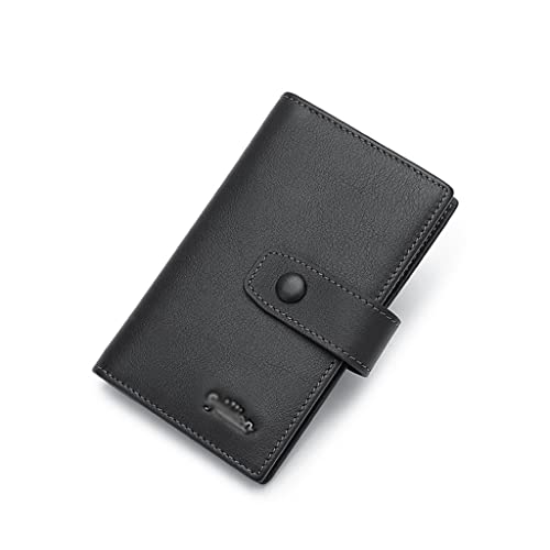 Porte-clés multifonction en cuir véritable pour homme élégant