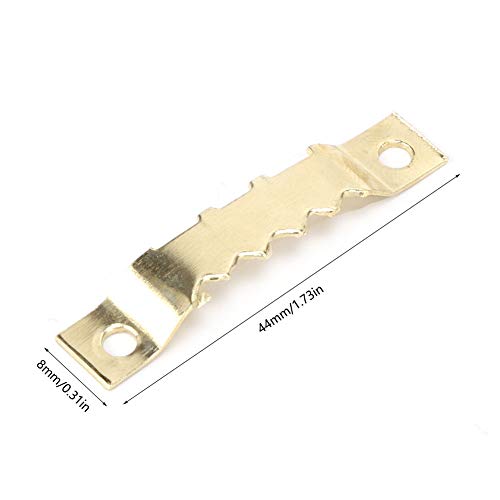 Image of 100 Zigzag Hooks, 200 Screws Heavy Duty Photo Frame Hangers Hooks Sawtooth Hanging Hardware Tools, Suitable for Photos, Posters, Canvas