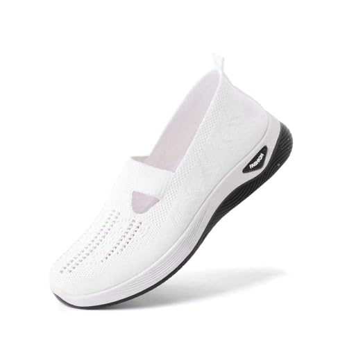 Mujer Sandalias Cerradas Y Ortopédicos Sneakers Clásicos Slip-On, Combinan con Todo: Se Pueden Combinar Tanto Ropa Informal como De Trabajo Zapatos Cómodos Casuales Mesh Transpirable