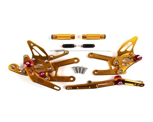 Pédales arrière YZF R6 2017-2023 en aluminium réglables pour cadre moto