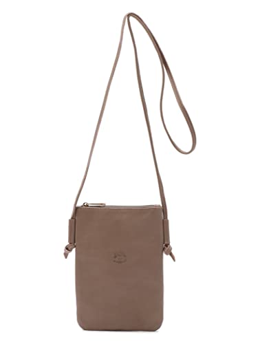 [IL BISONTE (イルビゾンテ)] ショルダーバッグ 斜め掛け レザー 本革 牛革 レディース メンズ ユニセックス グレー