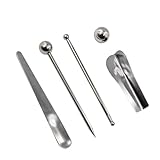 5 Piece Stainless Steel Caulking Tool Kit – Grout Finishing, Removal &...