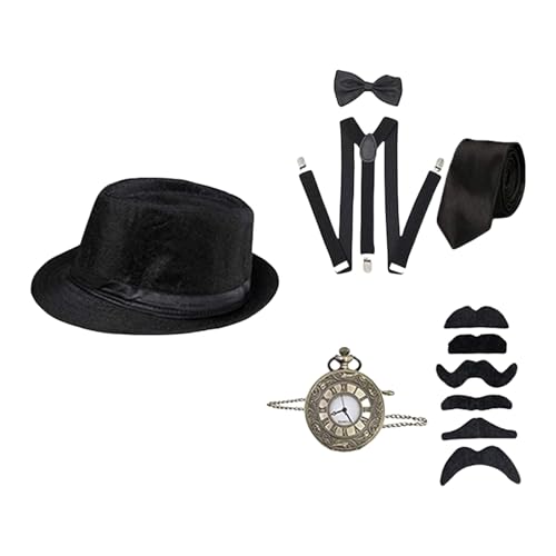 [JIELSHI] 1920 NチYRX`[ANZT[ߑ Fedoras XqBe[Wv{E^CTXy_[ЂlN^CANZT[