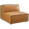 Modway Restore Vegan Leather Sectional 4-Seater Sofa in Tan