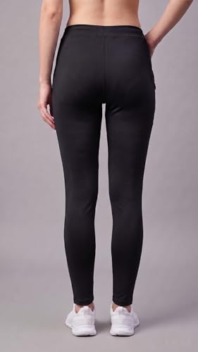 Image of Mehrang Stretchable Yoga Pants for Women & Gym Pants for Women Workout with Mesh Insert & Side Pockets