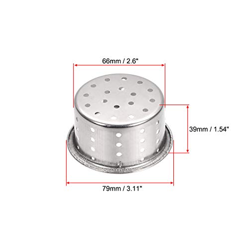 Colador de fregadero de acero inoxidable 79 mm miniatura 2