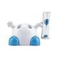 Zahnbürstenhalter Kinder Cute Cartoon Animal Zahnbürste Sanduhr Timer 3 Minuten Schöne Badezimmer Dekorationen für Kinder(Blau)