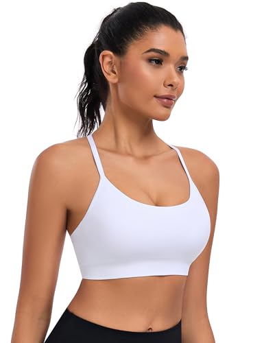 ANGOOL Womens Y Back Sports Bra - Light Support Yoga Bra Removable Pads Thin Straps for Low Impact Workouts4